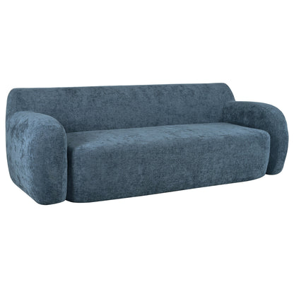 Canapé 3 places minimaliste à compression 81,5 avec larges assises et rembourrage en mousse haute densité pour salons