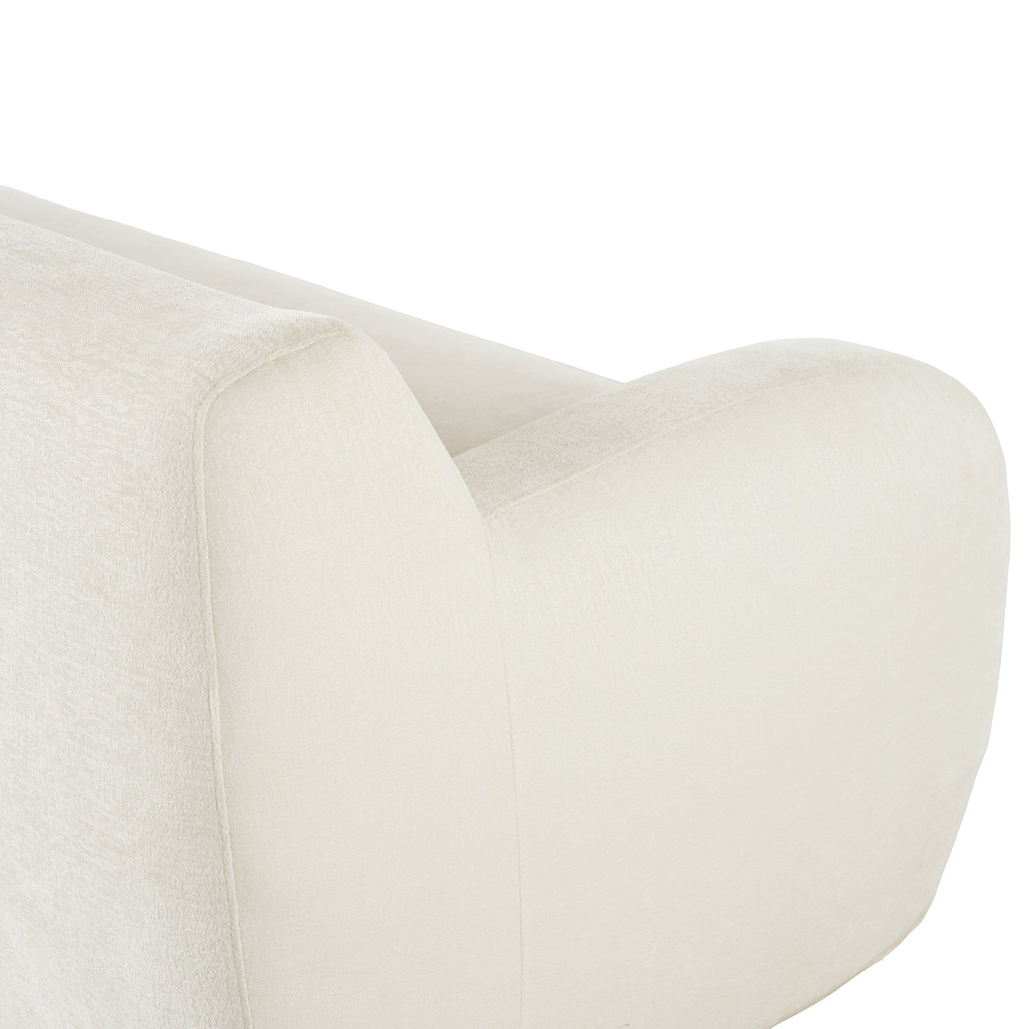 Canapé 3 places minimaliste à compression 81,5 avec larges assises et rembourrage en mousse haute densité pour salons