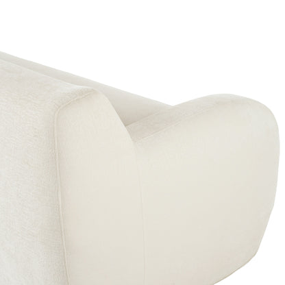 Canapé 3 places minimaliste à compression 81,5 avec larges assises et rembourrage en mousse haute densité pour salons