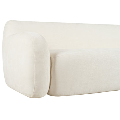 Canapé 3 places minimaliste à compression 81,5 avec larges assises et rembourrage en mousse haute densité pour salons