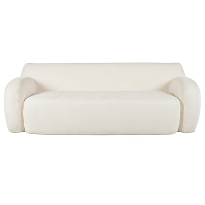 Canapé 3 places minimaliste à compression 81,5 avec larges assises et rembourrage en mousse haute densité pour salons