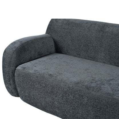 Canapé 3 places minimaliste à compression 81,5 avec larges assises et rembourrage en mousse haute densité pour salons