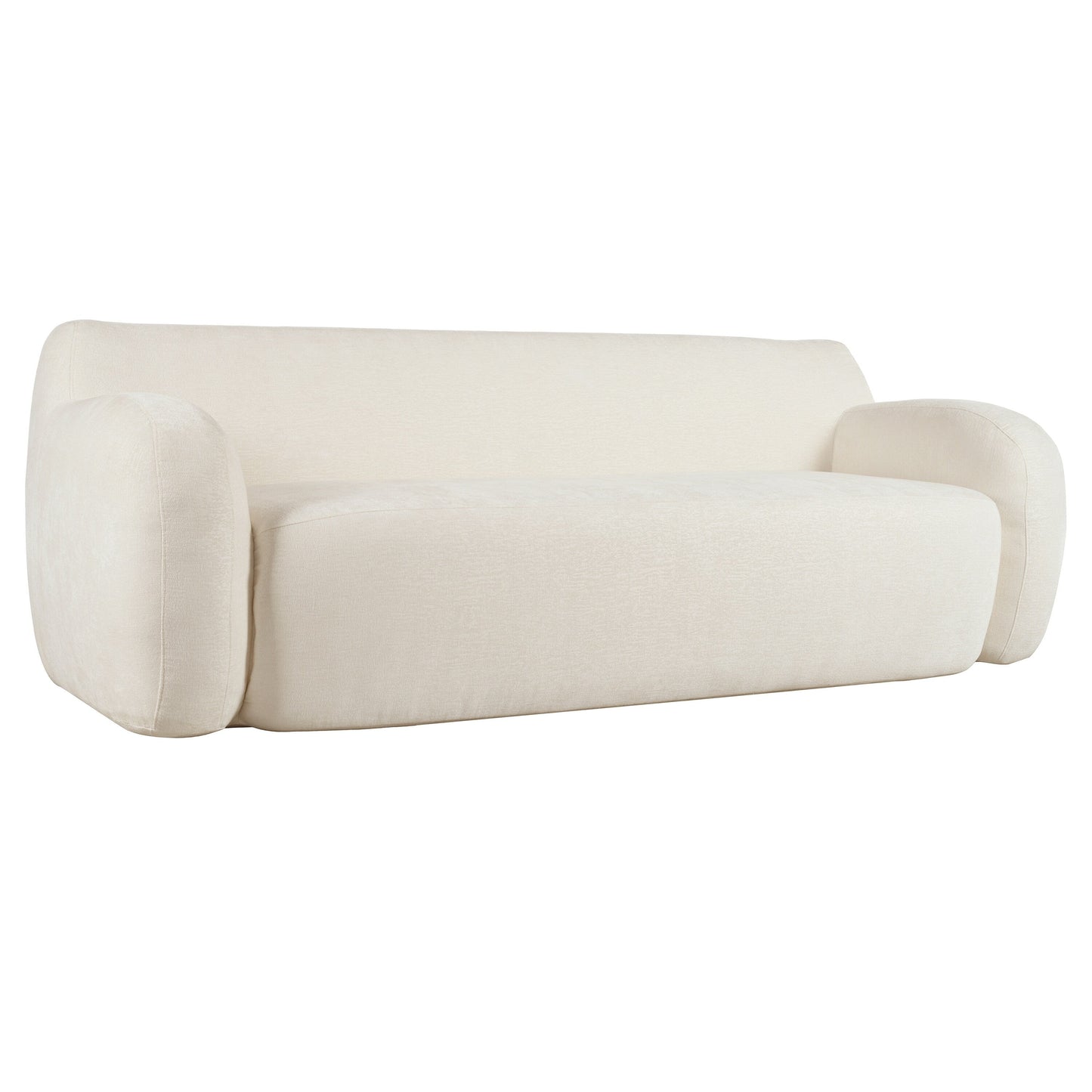 Canapé 3 places minimaliste à compression 81,5 avec larges assises et rembourrage en mousse haute densité pour salons
