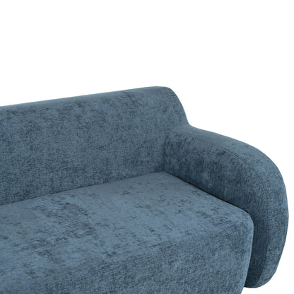 Canapé 3 places minimaliste à compression 81,5 avec larges assises et rembourrage en mousse haute densité pour salons