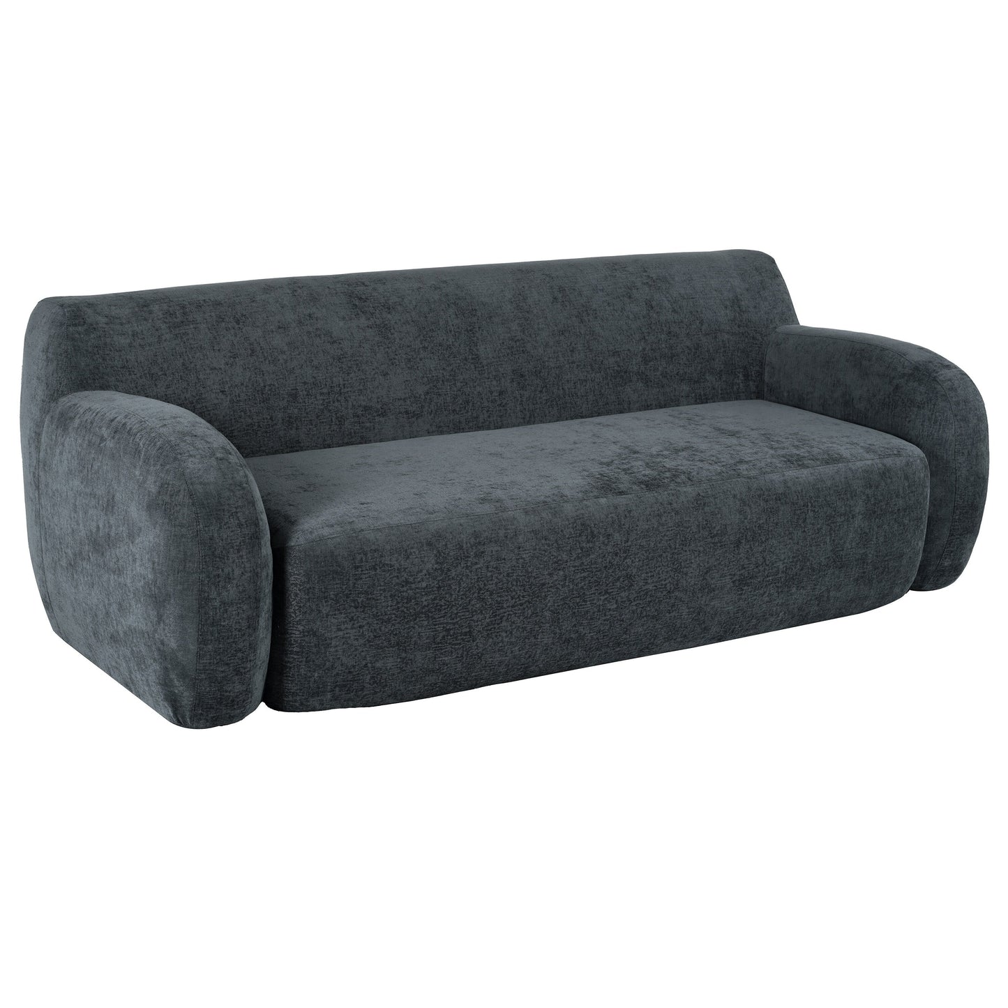 Canapé 3 places minimaliste à compression 81,5 avec larges assises et rembourrage en mousse haute densité pour salons
