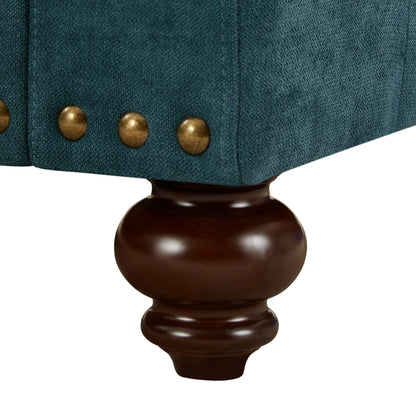Canapé 3 places moderne en chenille de 82 pouces avec pieds marron, 2 oreillers et coussins amovibles, dossier