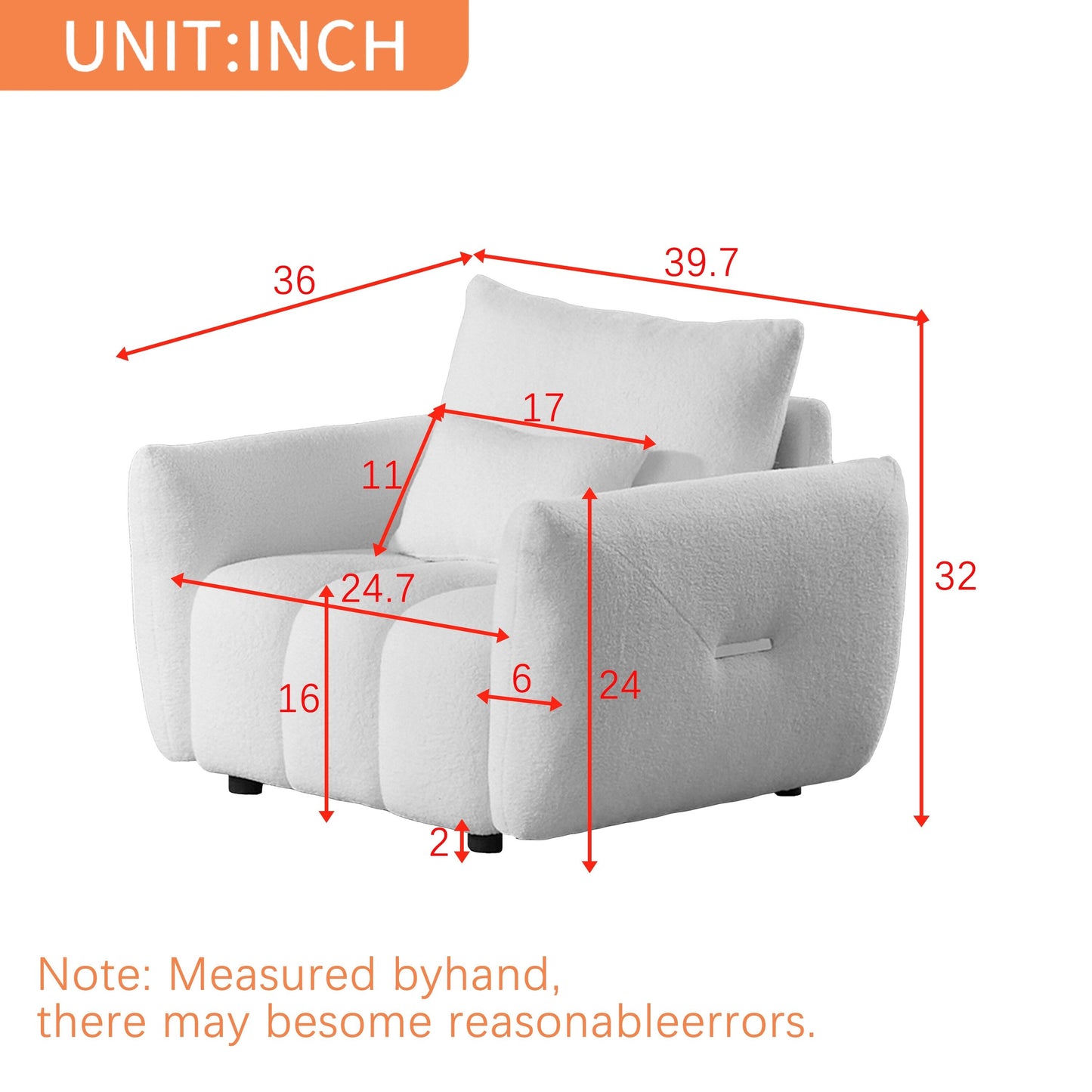 Canapé 3 places en tissu de 82 pouces avec coussins de dossier moelleux, cadre en bois massif et coussins en mousse confortables