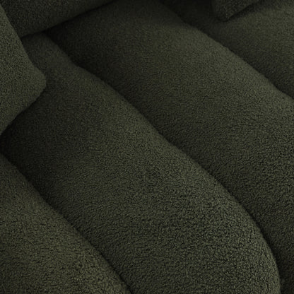 Canapé 3 places en tissu de 82 pouces avec coussins de dossier moelleux, cadre en bois massif et coussins en mousse confortables