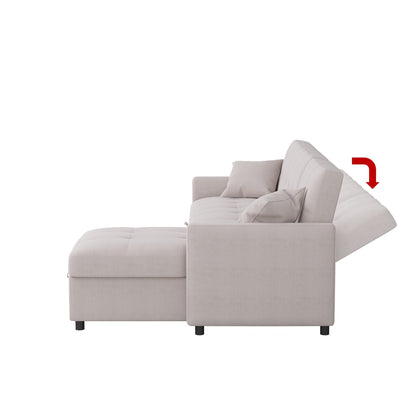 Canapé-lit et chaise longue réversibles de 82 po de large