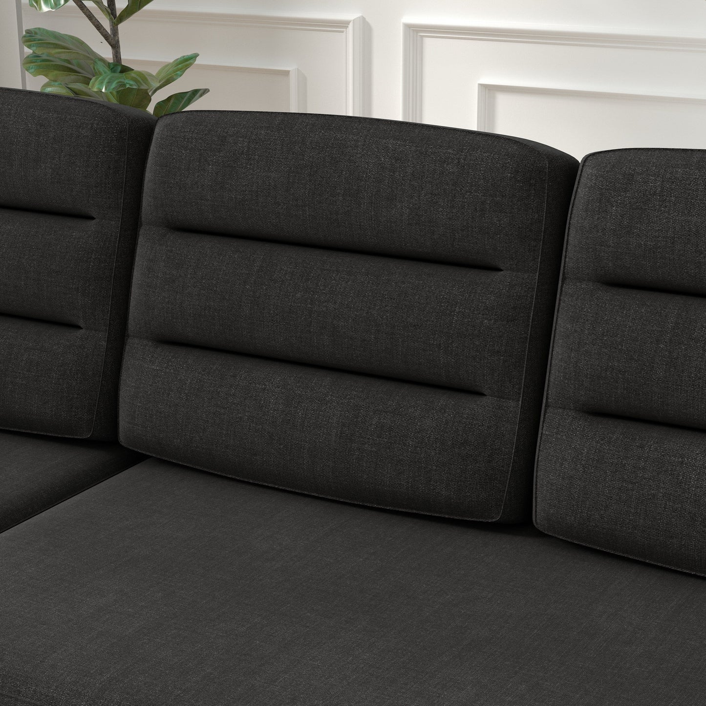 Canapé-lit convertible 3 places en polyester de 83,5 pouces avec lit gigogne, fauteuil inclinable avec rangement, porte-gobelet et poches latérales