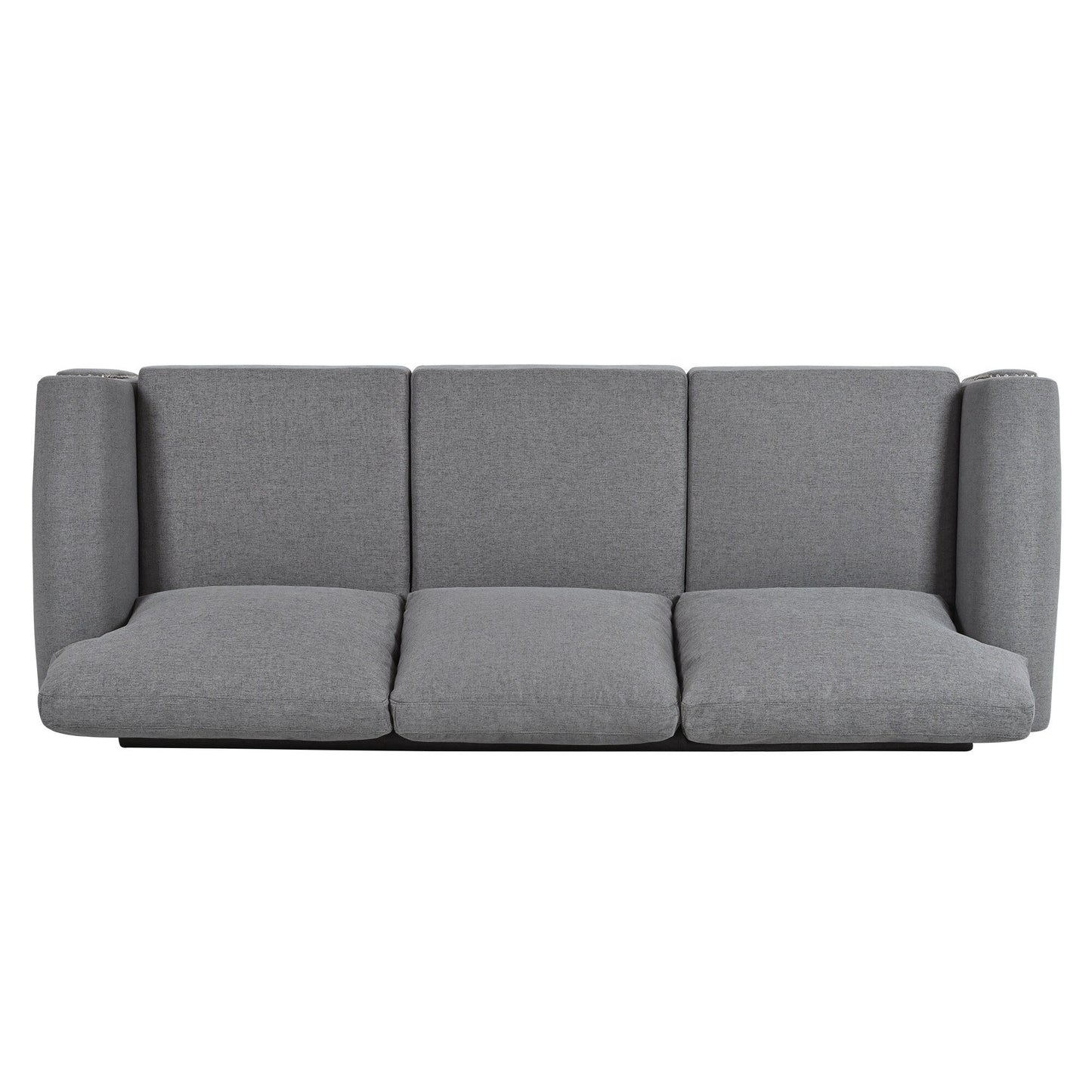 Canapé 3 places rembourré avec clous et pieds en bouleau pour salon (83,86 €)