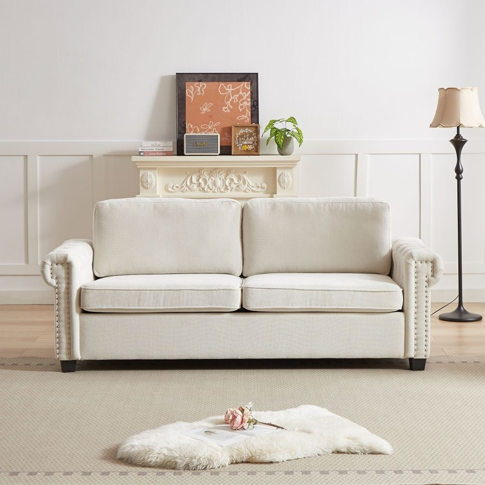Canapé-lit convertible 2 en 1 en polyester de 83,8 po