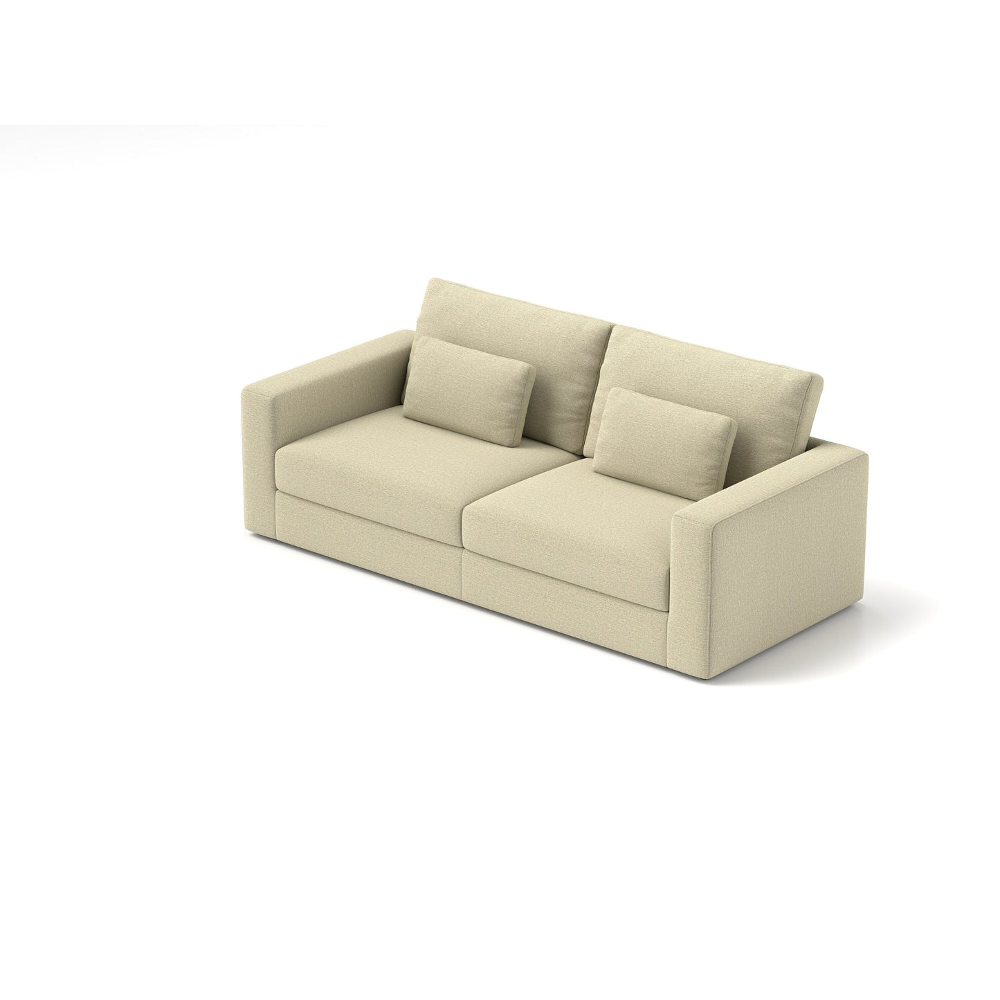 Canapé 3 places en tissu 83Fabric - Confort moelleux à double rembourrage pour salons modernes