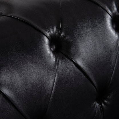 Canapé 3 places traditionnel en polyuréthane à accoudoirs carrés, avec coussins amovibles, assise à ressorts ensachés et base traîneau en fer, modèle 84.06