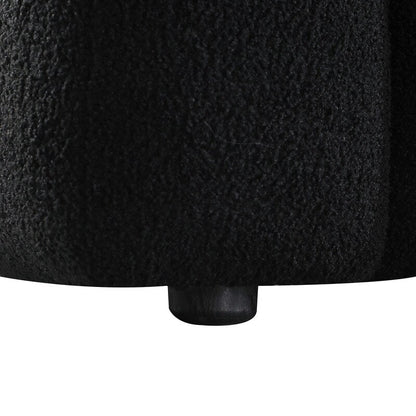 84.3 Luxueux grand canapé Boucle 3 places rembourré Marshmallow avec 2 coussins décoratifs carrés et accoudoirs carrés