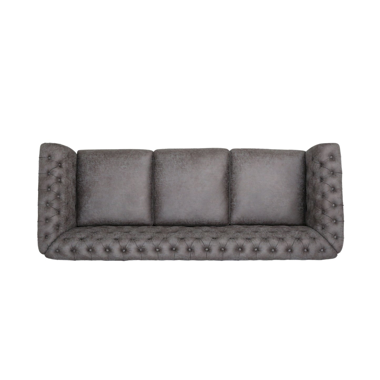Canapé 3 places en velours de 84,5 pouces avec tissu doux, assise généreuse et structure légère