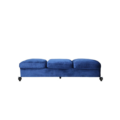 Canapé 3 places en velours de 84,5 pouces avec tissu doux, assise généreuse et structure légère