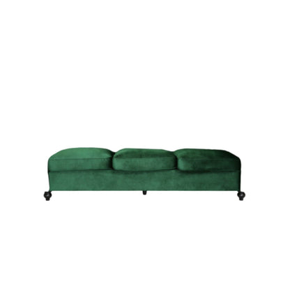 Canapé 3 places en velours de 84,5 pouces avec tissu doux, assise généreuse et structure légère