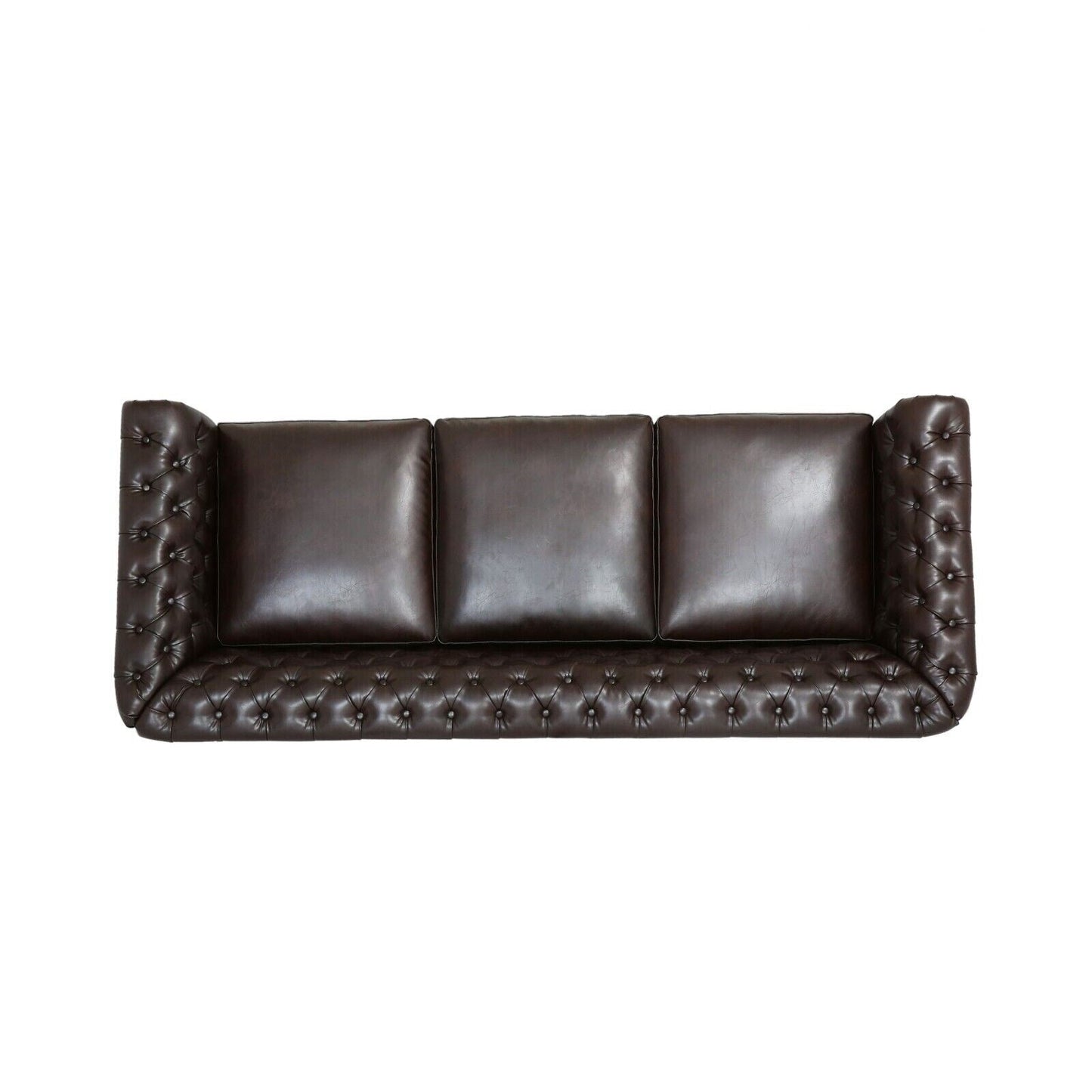 Canapé 3 places en velours de 84,5 pouces avec tissu doux, assise généreuse et structure légère