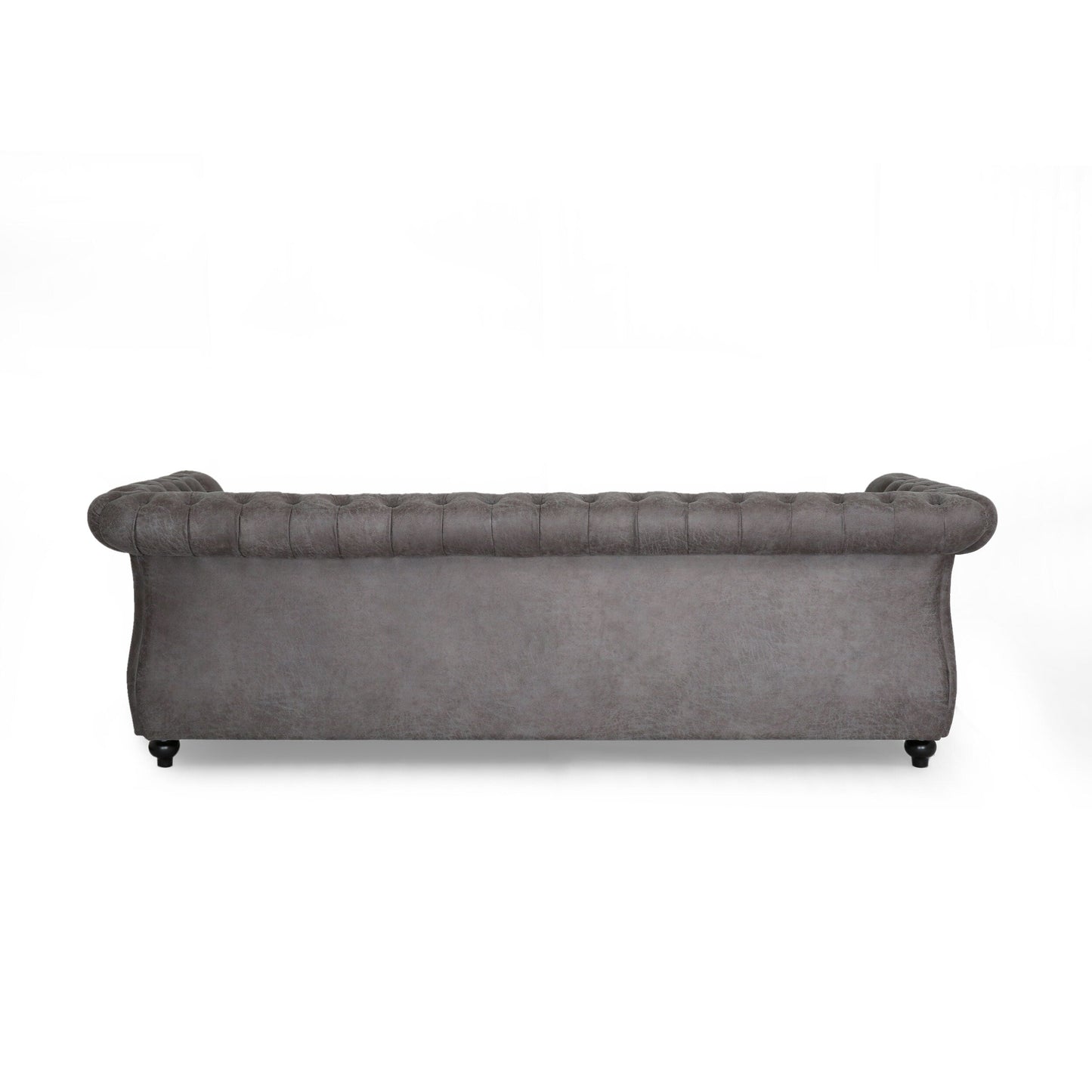 Canapé 3 places en velours de 84,5 pouces avec tissu doux, assise généreuse et structure légère