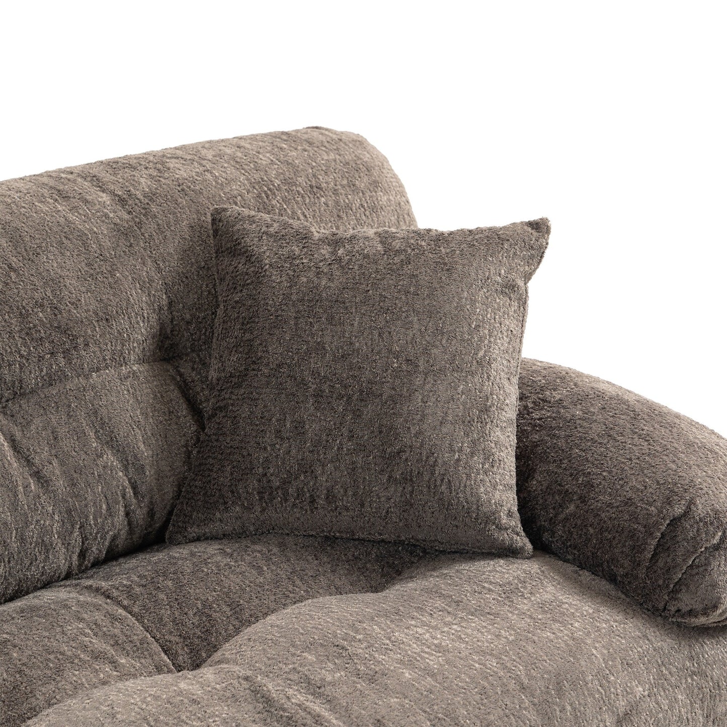 Canapé 3 places rembourré avec rembourrage en mousse à mémoire de forme double couche et oreillers confort gratuits