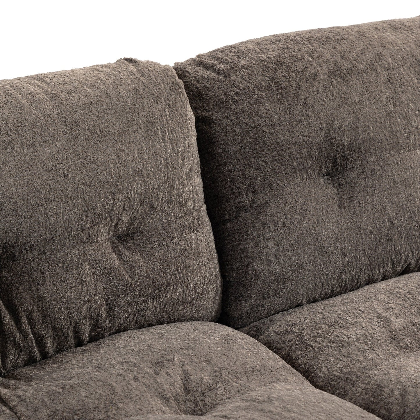 Canapé 3 places rembourré avec rembourrage en mousse à mémoire de forme double couche et oreillers confort gratuits