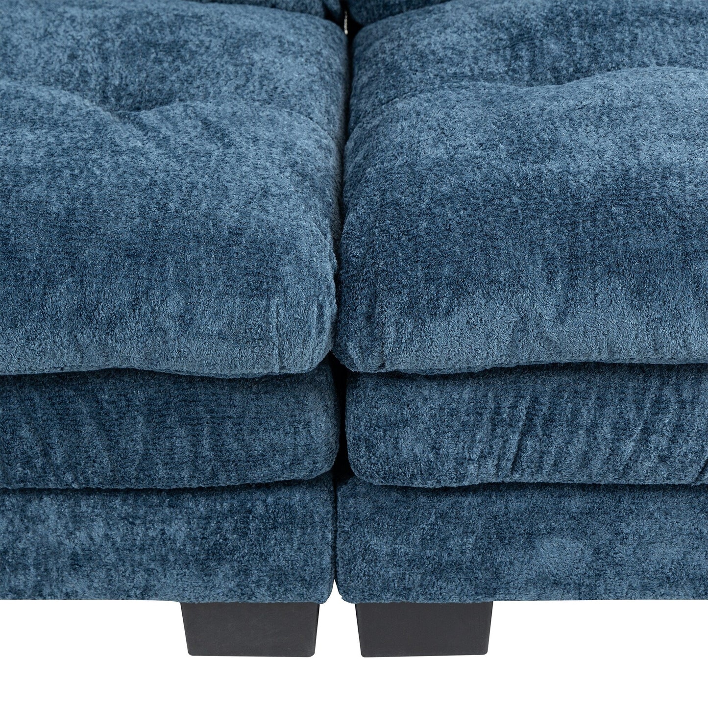 Canapé 3 places rembourré avec rembourrage en mousse à mémoire de forme double couche et oreillers confort gratuits