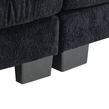 Canapé 3 places rembourré avec rembourrage en mousse à mémoire de forme double couche et oreillers confort gratuits