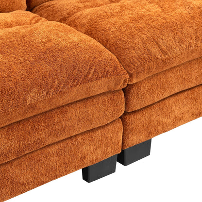 Canapé 3 places rembourré avec rembourrage en mousse à mémoire de forme double couche et oreillers confort gratuits