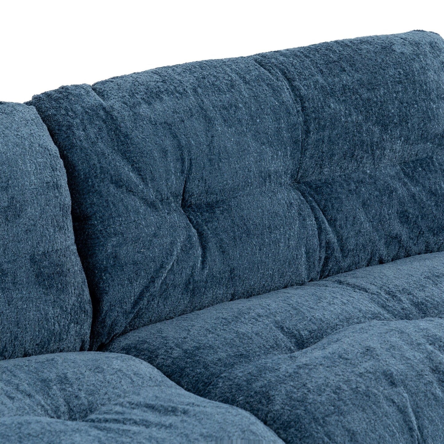 Canapé 3 places rembourré avec rembourrage en mousse à mémoire de forme double couche et oreillers confort gratuits