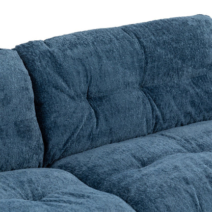 Canapé 3 places rembourré avec rembourrage en mousse à mémoire de forme double couche et oreillers confort gratuits