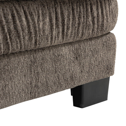 Canapé 3 places rembourré avec rembourrage en mousse à mémoire de forme double couche et oreillers confort gratuits