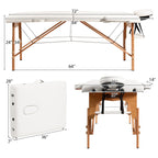 Table de massage portable 84''L réglable pour le visage, le spa et le tatouage avec transport