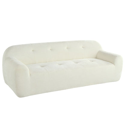 Canapé 3 places en tissu chenille de 85,8 pouces de large avec style capitonné