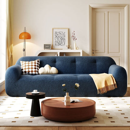 Canapé 3 places en tissu chenille de 85,8 pouces de large avec style capitonné
