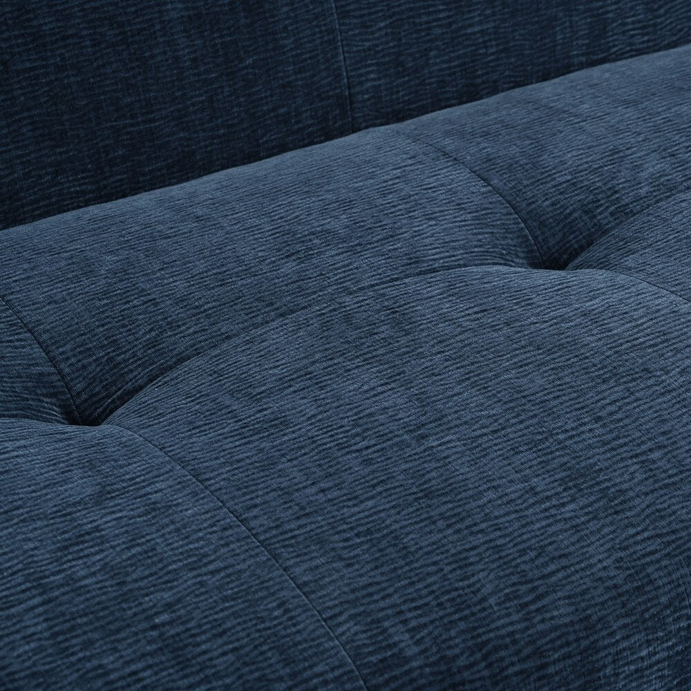 Canapé 3 places en tissu chenille de 85,8 pouces de large avec style capitonné