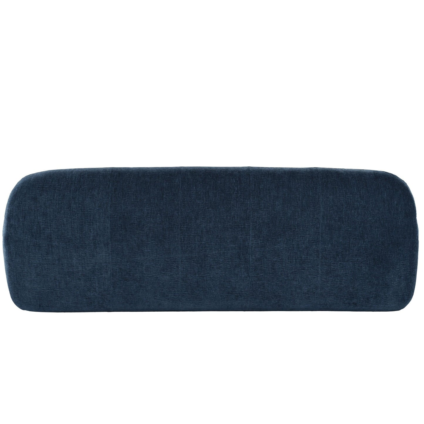 Canapé 3 places en tissu chenille de 85,8 cm de large, conception entièrement en éponge compressée, avec mousse sans poudre et ressorts ensachés pour plus de confort