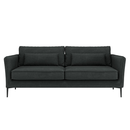 Canapé minimaliste moderne anti-rayures et imperméable 86,61 po | Gris foncé