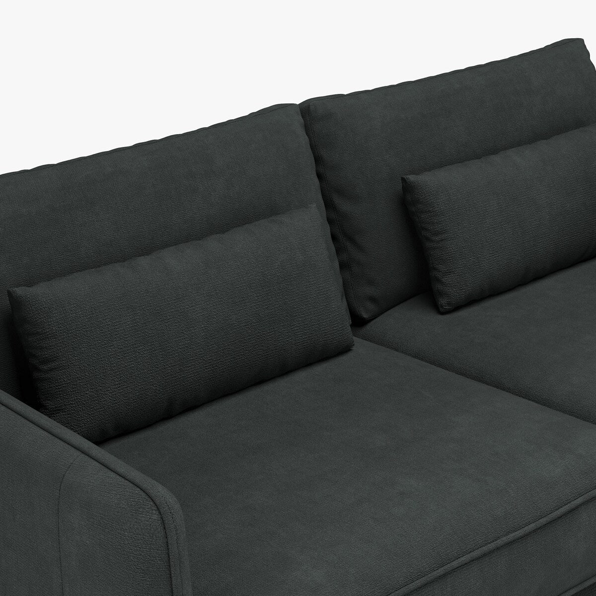Canapé minimaliste moderne anti-rayures et imperméable 86,61 po | Gris foncé