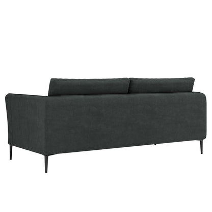 Canapé minimaliste moderne anti-rayures et imperméable 86,61 po | Gris foncé