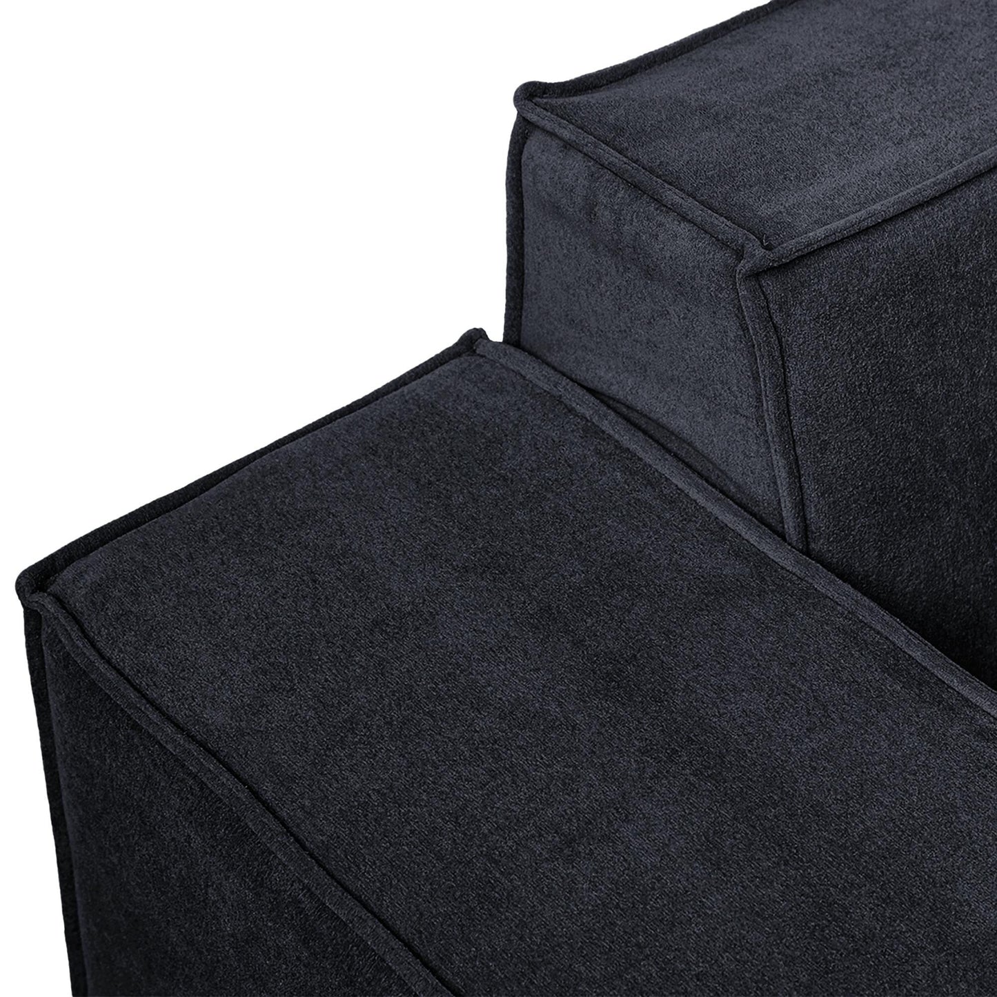 Canapé sectionnel modulaire 86,62 $, grand canapé causeuse Plus, canapés modernes et confortables en velours côtelé avec méridienne réversible