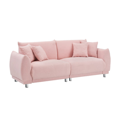 Canapé 3 places en tissu 86,6 avec housses amovibles antitaches et mousse de densité moyenne