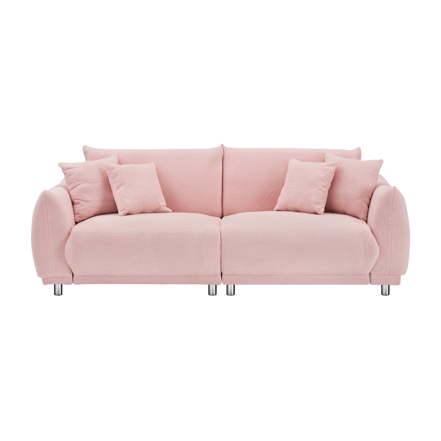 Canapé 3 places en tissu 86,6 avec housses amovibles antitaches et mousse de densité moyenne