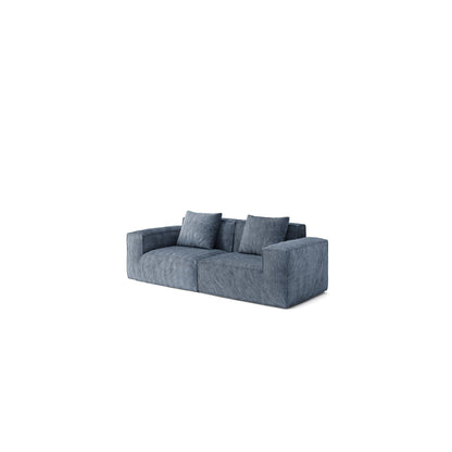 Canapé 3 places en mousse 86,6 avec assise large et profonde, éponge moulée monobloc, housse amovible et lavable