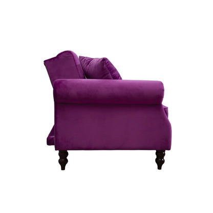 Canapé-lit convertible en velours de 87,8 po avec futon
