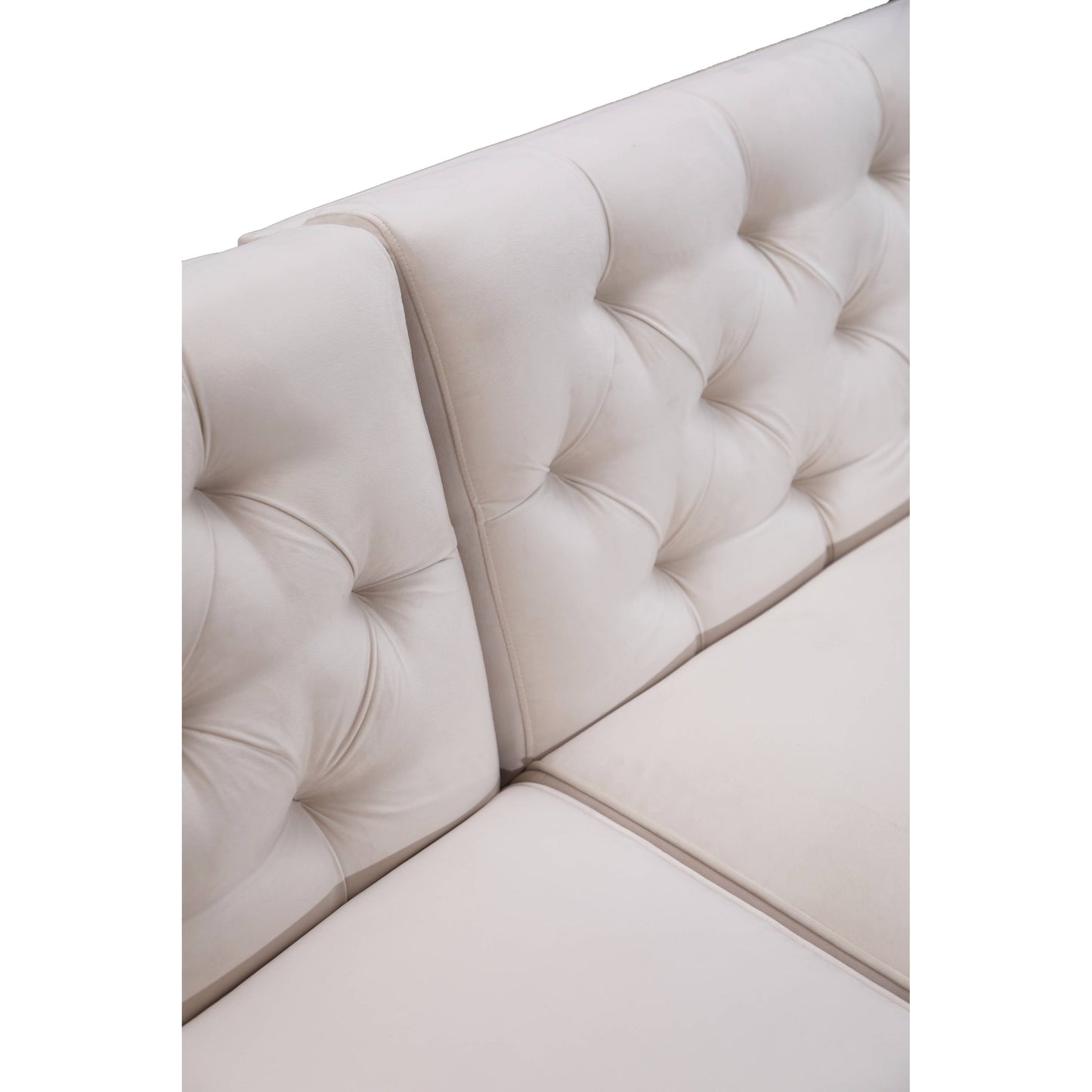 Canapé-lit convertible en velours de 87,8 po avec futon
