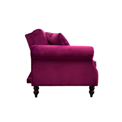 Canapé-lit convertible en velours de 87,8 po avec futon
