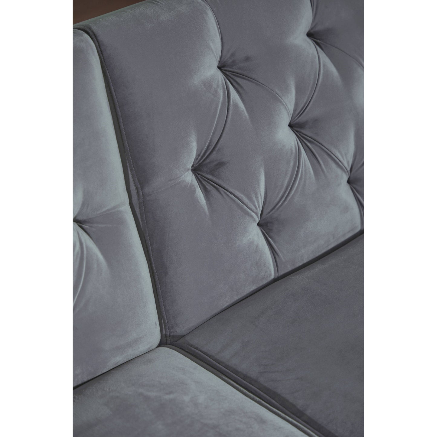 Canapé-lit convertible en velours de 87,8 po avec futon