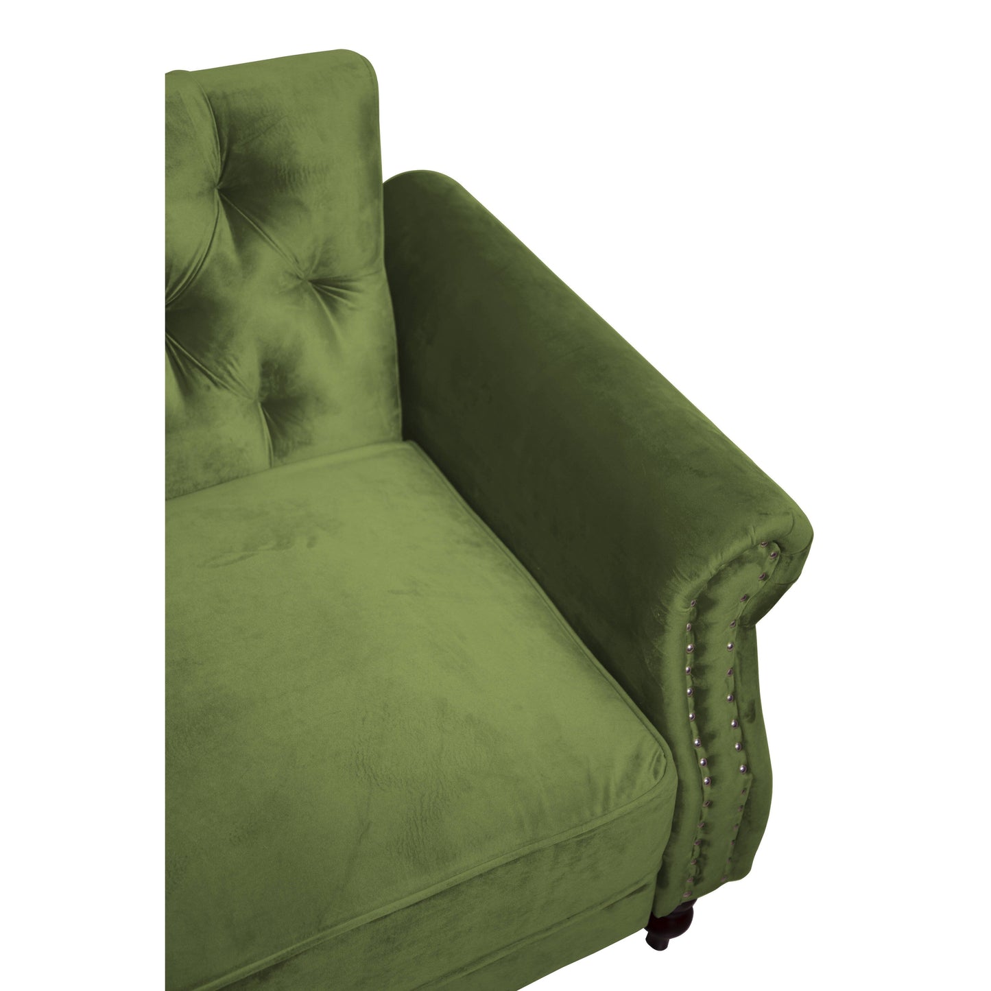 Canapé-lit convertible en velours de 87,8 po avec futon