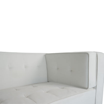 Canapé 3 places capitonné en velours avec pieds en bois et cadre en bois dur séché au four pour le salon (89,75 $)
